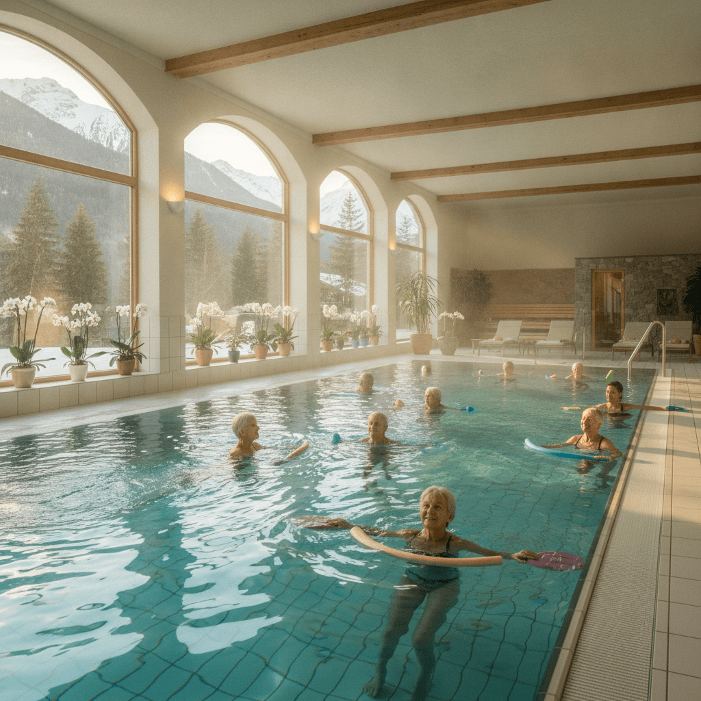 Senioren im Schwimmbad